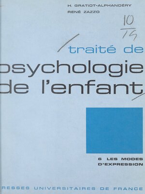cover image of Traité de psychologie de l'enfant (6)